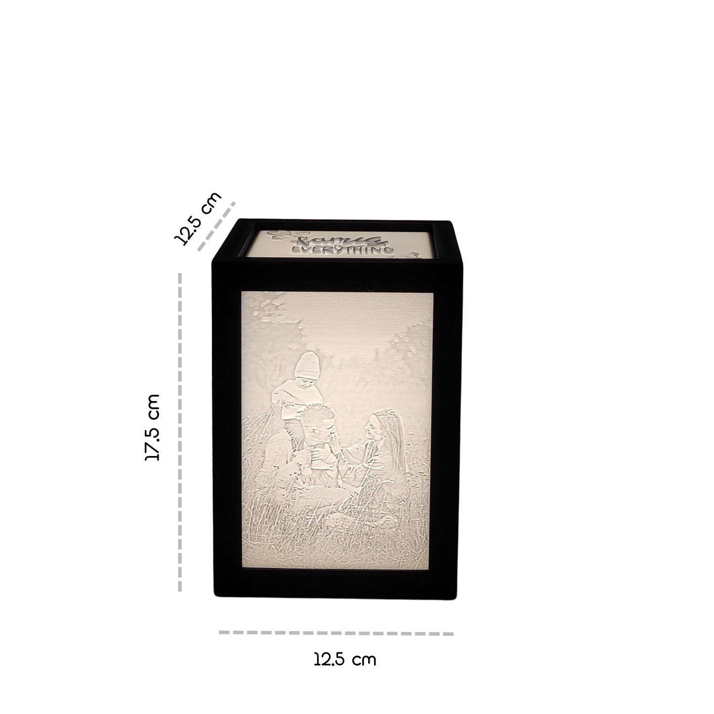 Kişiye Özel 3D Lithophane Küp Lamba