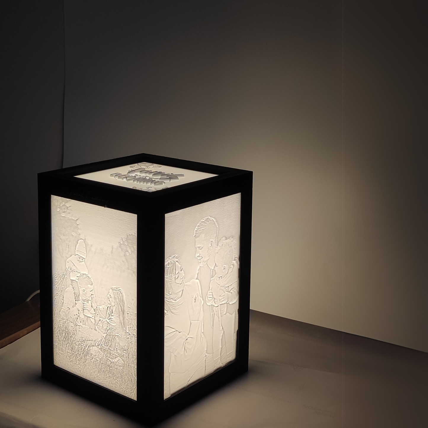 Kişiye Özel 3D Lithophane Küp Lamba