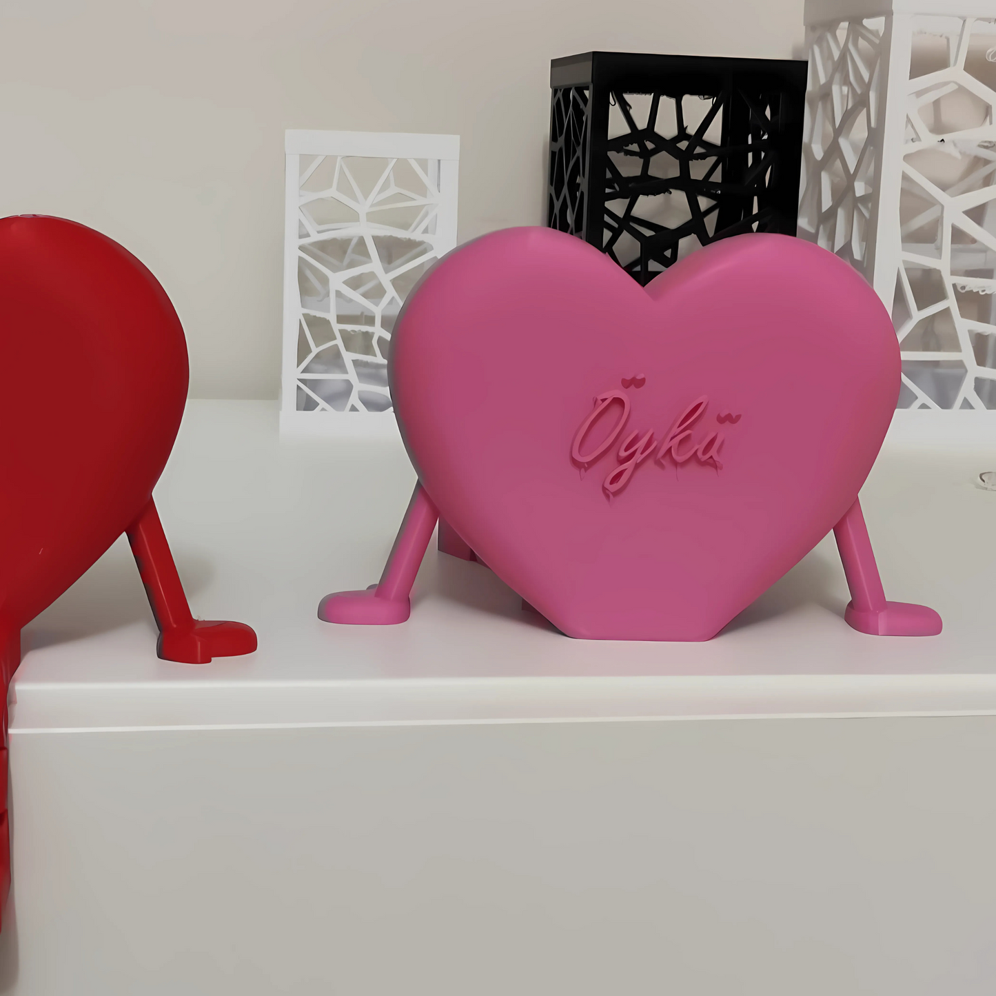 Kişiselleştirilebilir Kalp Buddy Ev Aksesuarı – İsme Özel Tasarım