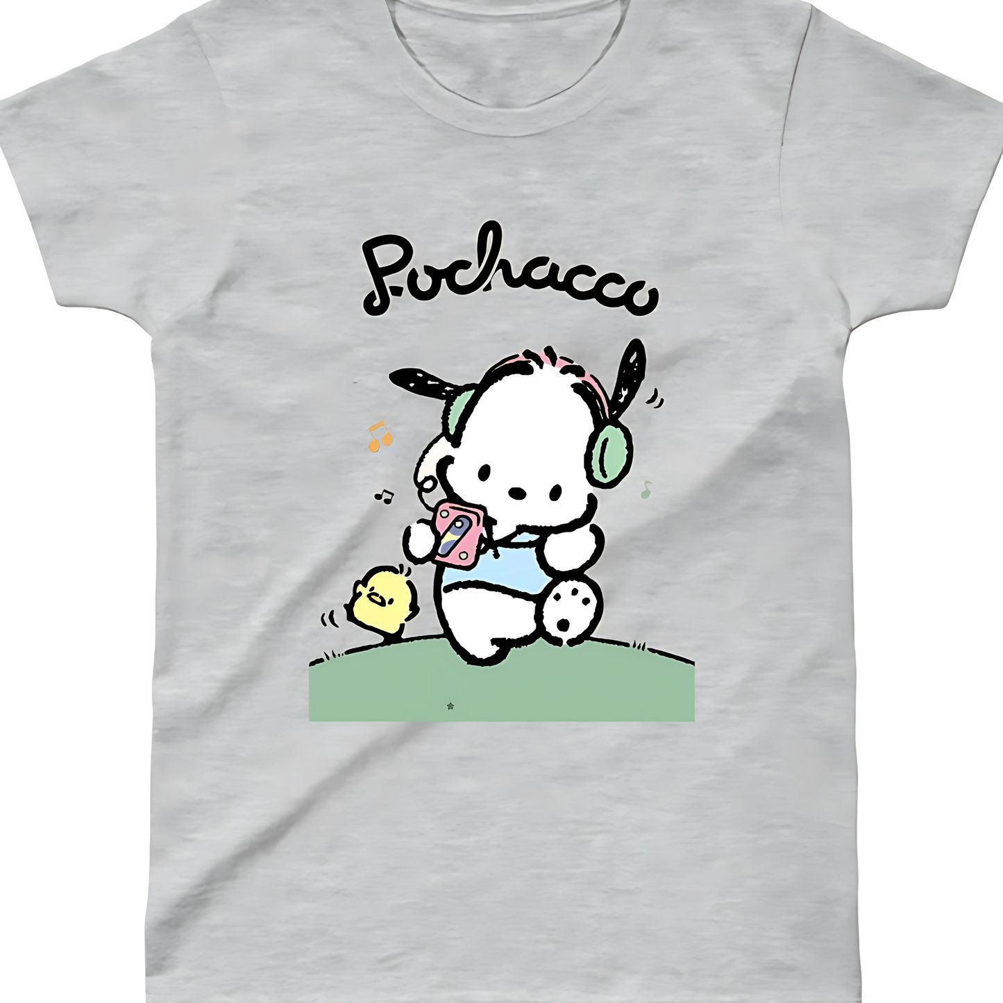 Pochacco Tasarımlı Sevimli Çocuk T-shirt - %100 Pamuk