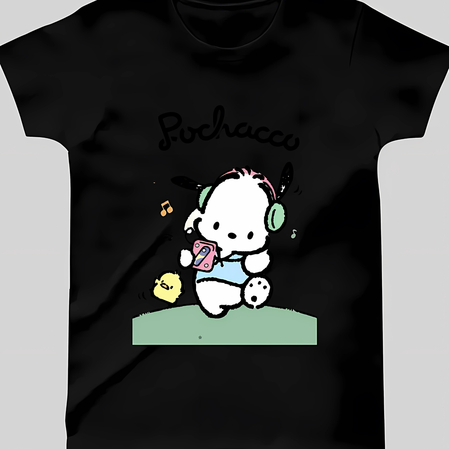 Pochacco Tasarımlı Sevimli Çocuk T-shirt - %100 Pamuk