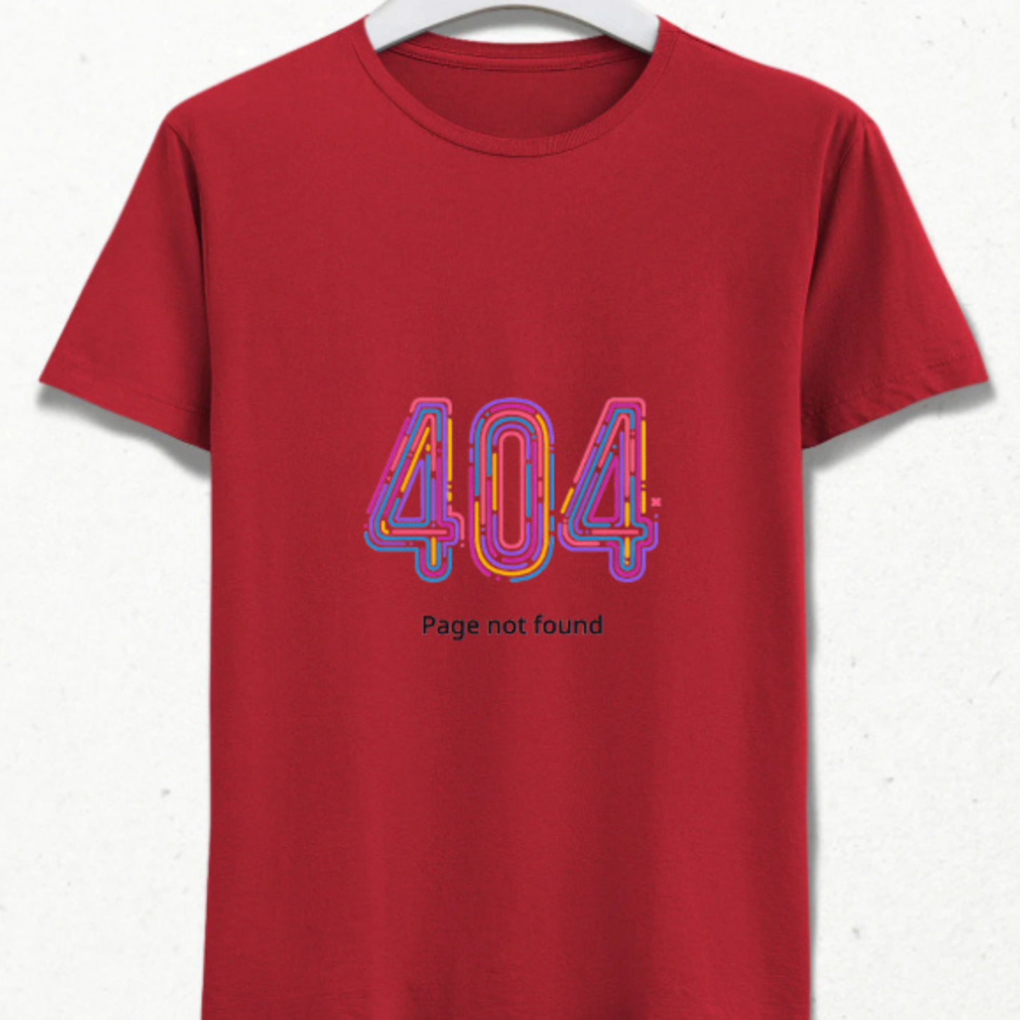 404 Page Not Found T-Shirt - %100 Pamuk - Unisex