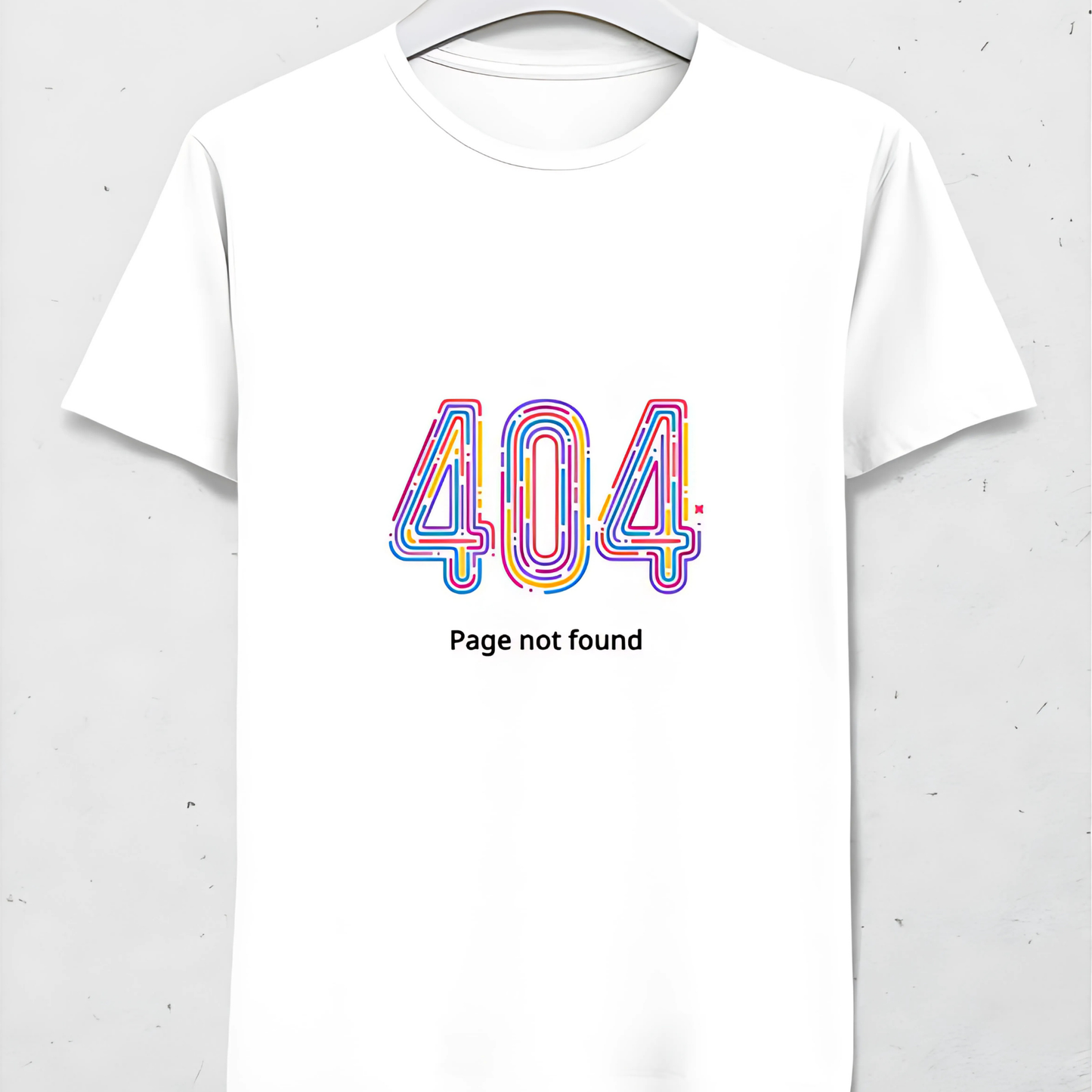 404 Page Not Found T-Shirt - %100 Pamuk - Erkek