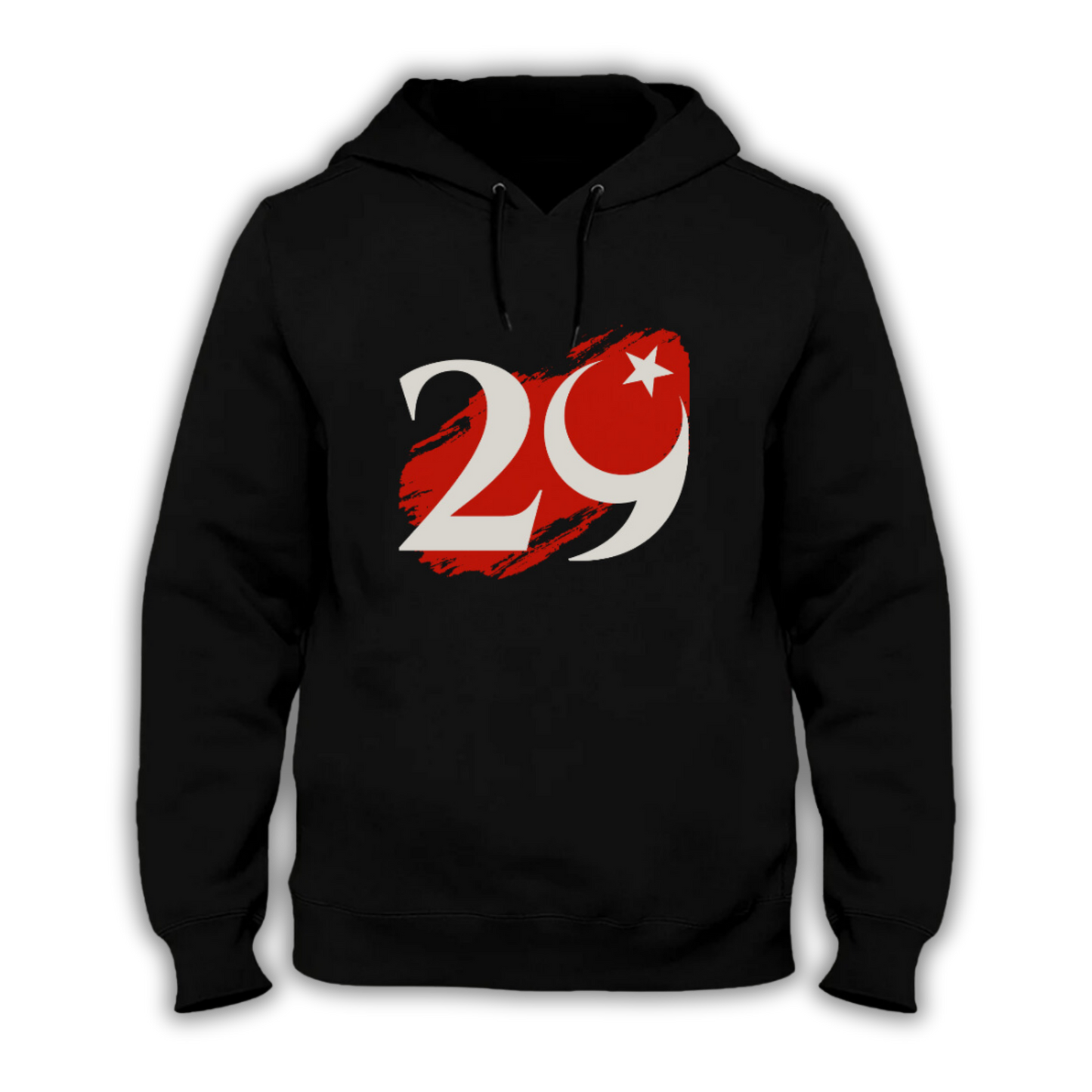 29 Ekim Temalı Kapüşonlu Sweatshirt - Pamuk