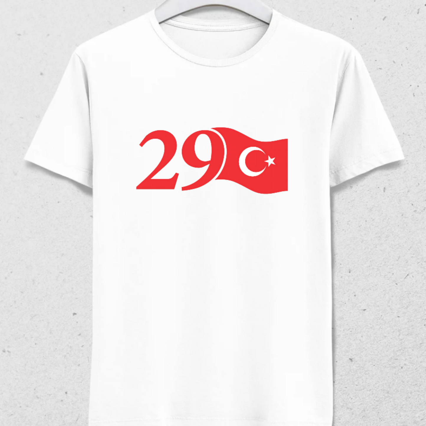 29 Ekim Tema T-Shirt - %100 Pamuk - Erkek