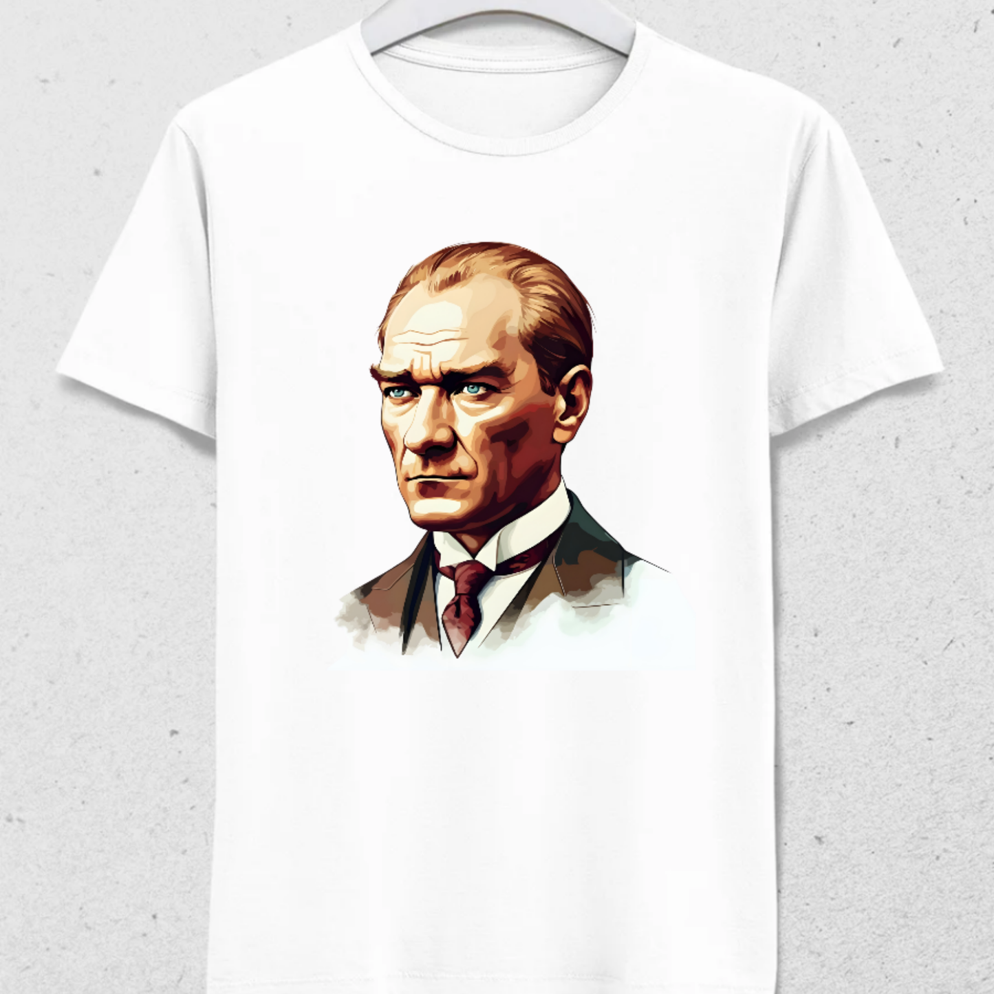 Atatürk Portre T-Shirt - %100 Pamuk - Erkek