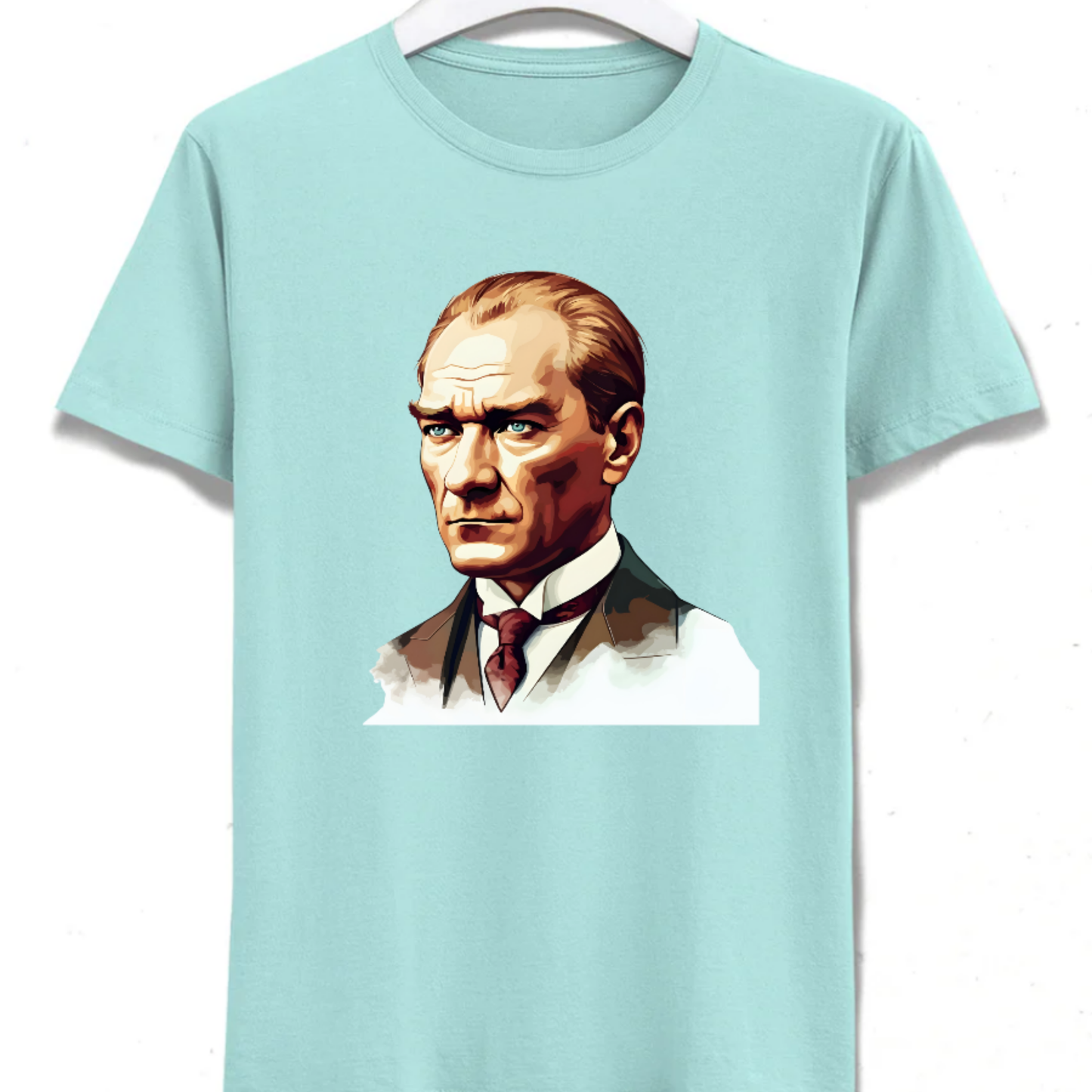 Atatürk Portre T-Shirt - %100 Pamuk - Erkek