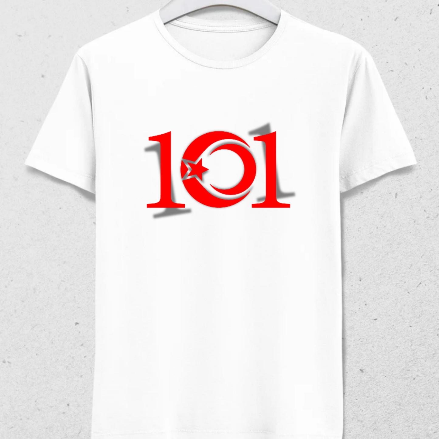 Cumhuriyetin 101. Yılına Özel T-Shirt - %100 Pamuk - Erkek