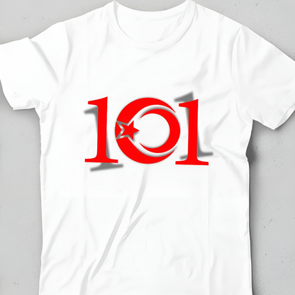 Cumhuriyetin 101. Yılına Özel Tişört Çocuk T-Shirt - %100 Pamuk