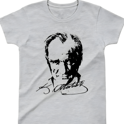 Atatürk Portresi Çocuk T-Shirt - %100 Pamuk