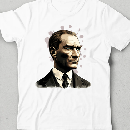 Atatürk Portreli Çocuk T-Shirt - %100 Pamuk