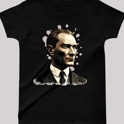 Atatürk Portreli Çocuk T-Shirt - %100 Pamuk