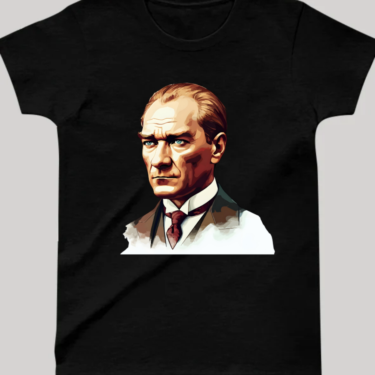 Atatürk Portre Çocuk T-Shirt - %100 Pamuk