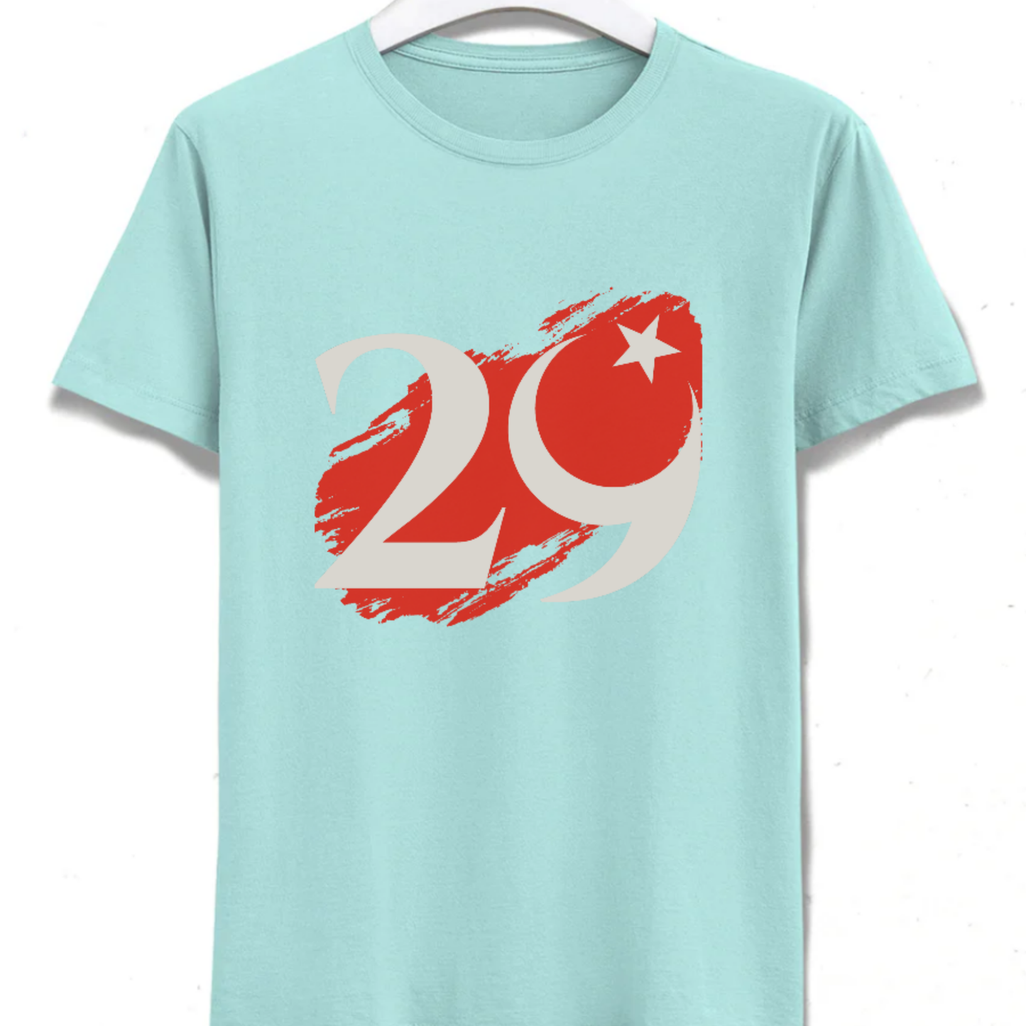 29 Ekim Temalı T-Shirt - %100 Pamuk - Erkek