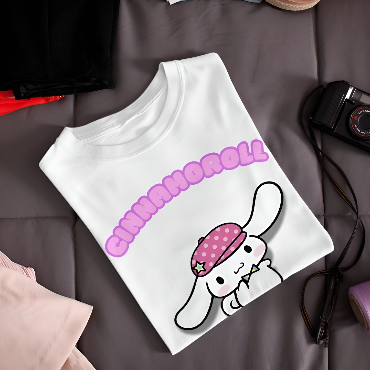 Cinnamoroll Hat Çocuk T-Shirt - %100 Pamuk