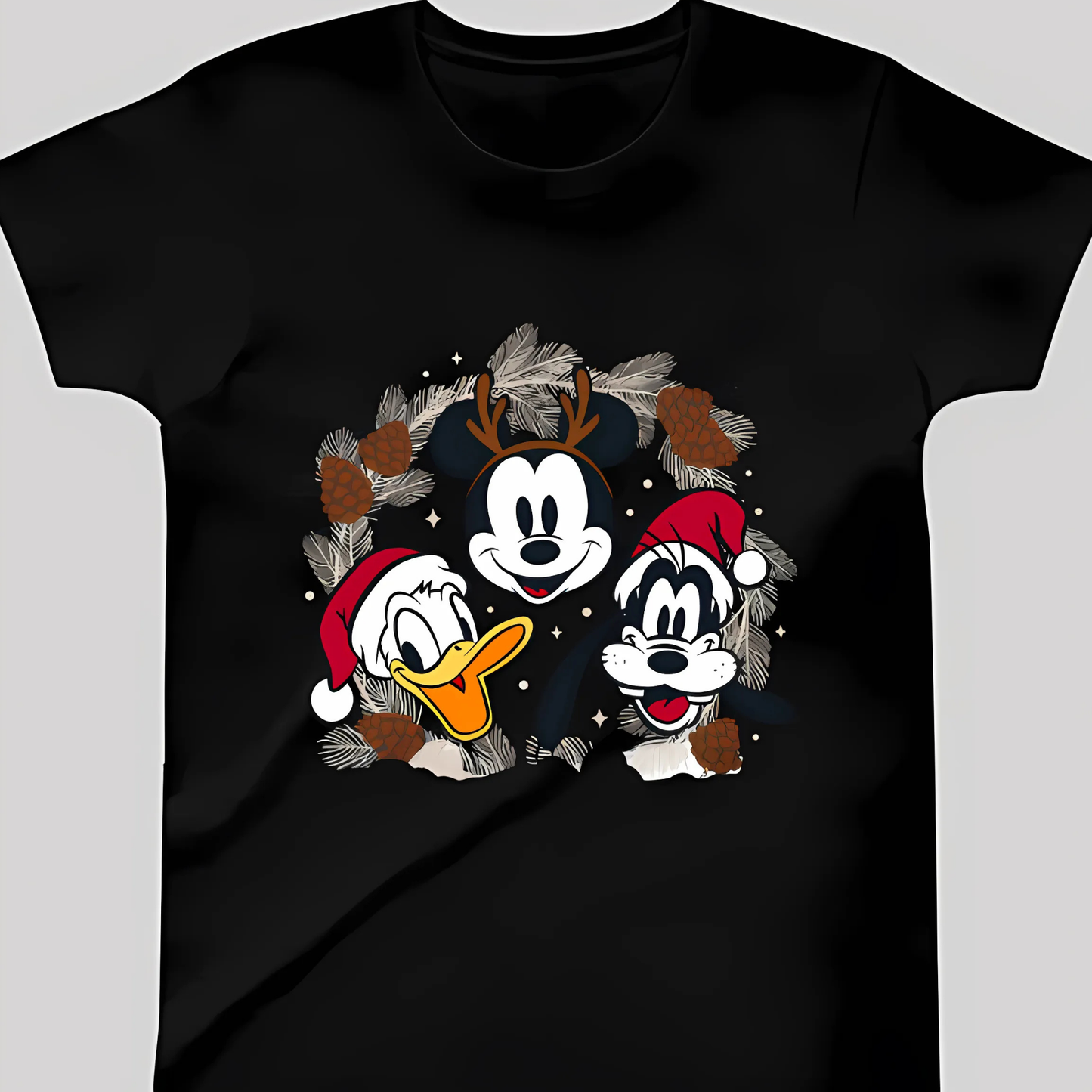 Disney Karakterleri Özel Tasarım Çocuk T-Shirt - %100 Pamuk