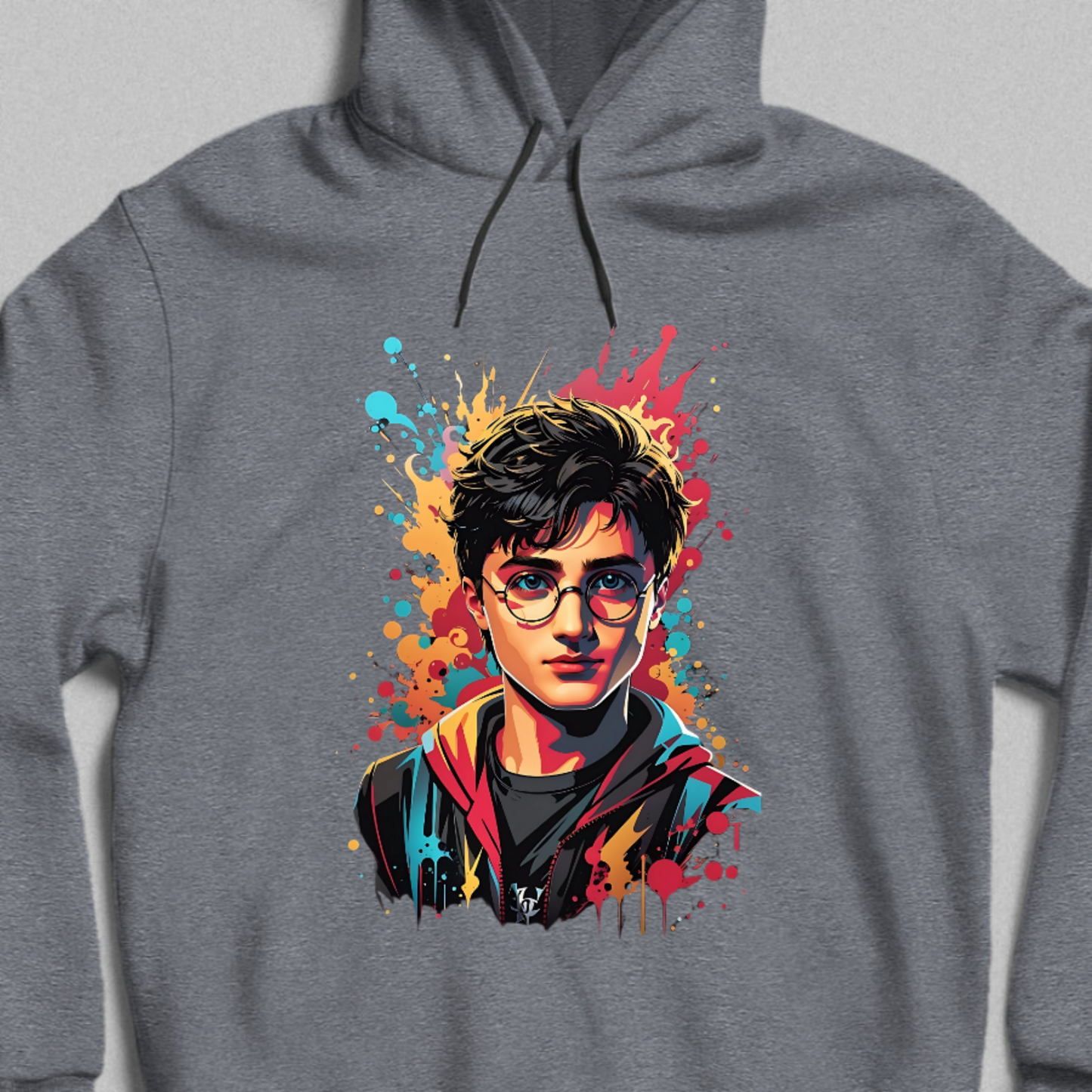 Renkli Harry Potter Kapüşonlu Sweatshirt - Pamuk