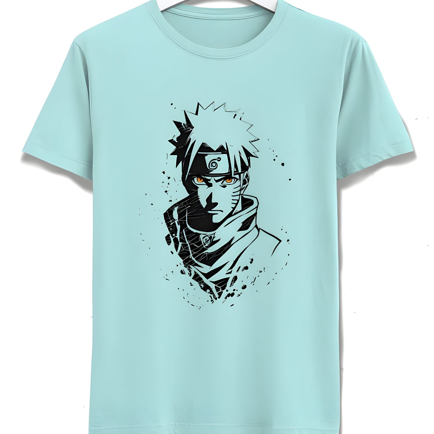 Naruto Uzumaki Vector T-Shirt - %100 Pamuk - Erkek