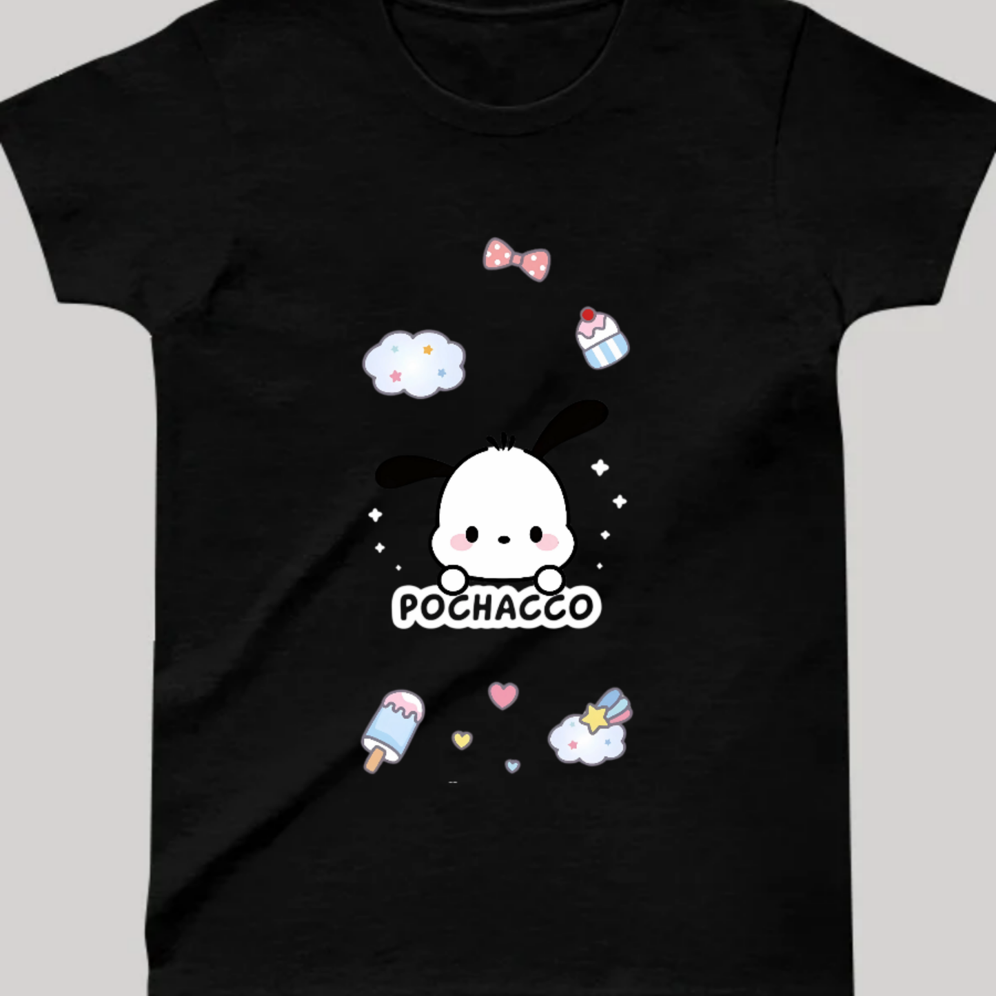 Minimalist Pochacco Çocuk T-shirt - %100 Pamuk