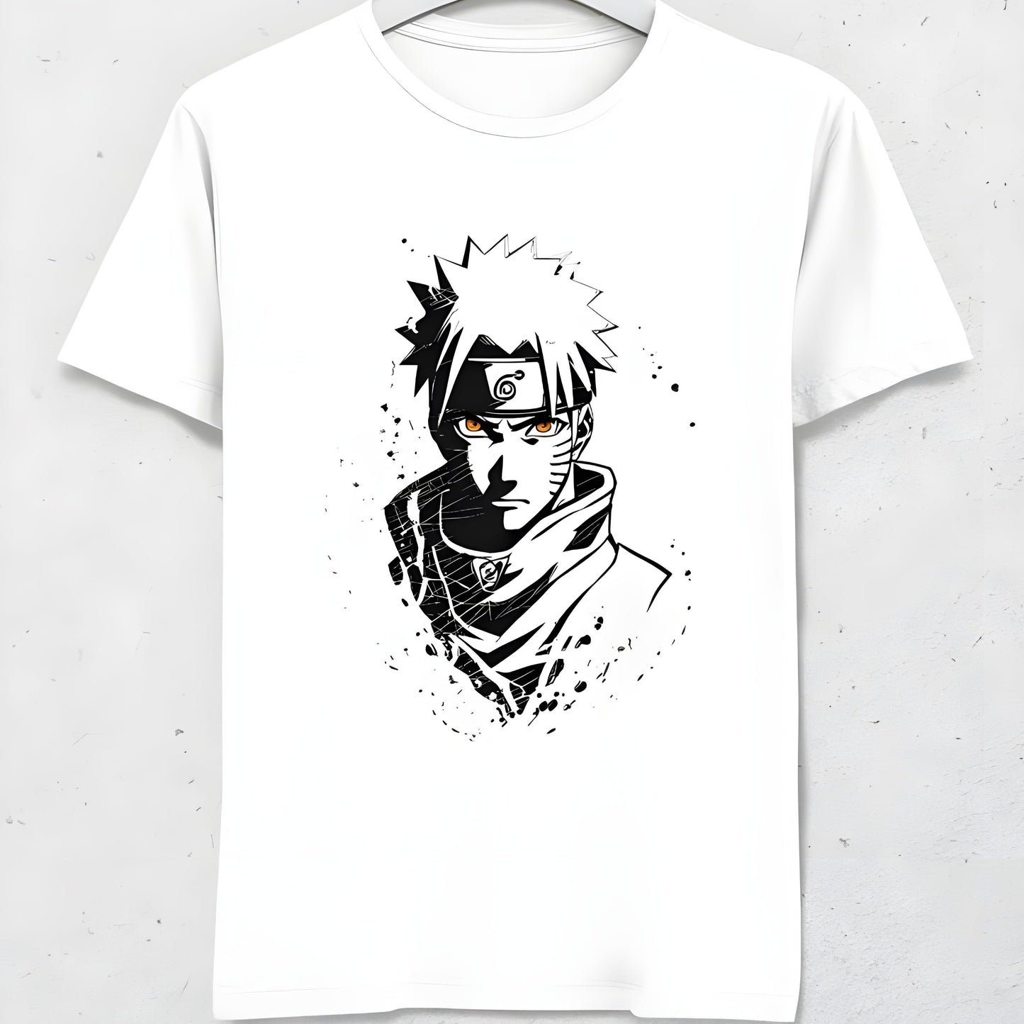 Naruto Uzumaki Vector T-Shirt - %100 Pamuk - Erkek