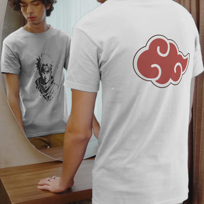 Naruto Uzumaki Oversize Ön ve Arka Yüzü Baskılı T-Shirt